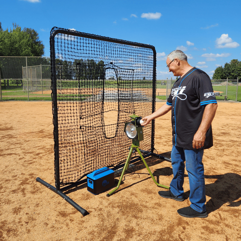 Pitching Square Pitching Machine Protective Square Screen | Cages Plus